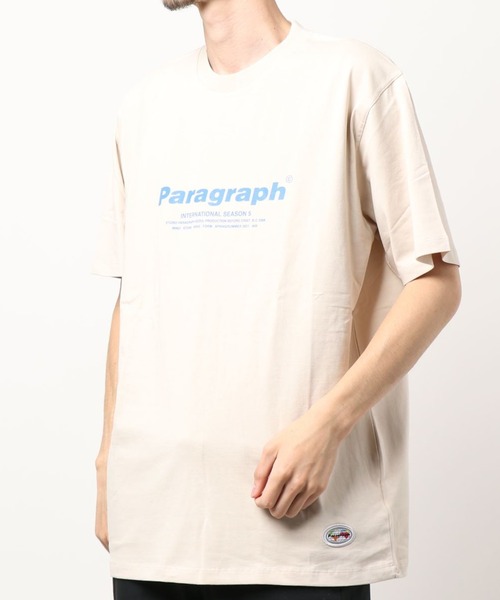Paragraph（パラグラフ）の「Paragraph/パラグラフ/ロゴプリント半袖Tシャツ/Logo Tee/PARAGRAPH_NO.28（Tシャツ/カットソー・メンズ・ホワイト/チャコールグレー/ブラック/ベージュ/パープル/ネイビー/グレー/グリーン/アイボリー/ミント・FREE）」の14枚目の写真