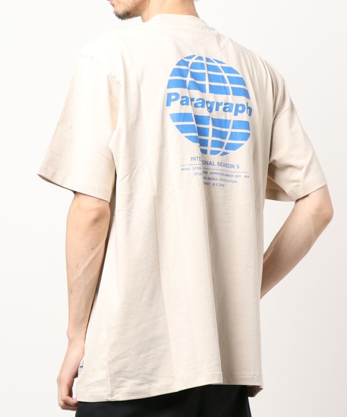 Paragraph（パラグラフ）の「Paragraph/パラグラフ/ロゴプリント半袖Tシャツ/Logo Tee/PARAGRAPH_NO.28（Tシャツ/カットソー・メンズ・ホワイト/チャコールグレー/ブラック/ベージュ/パープル/ネイビー/グレー/グリーン/アイボリー/ミント・FREE）」の15枚目の写真