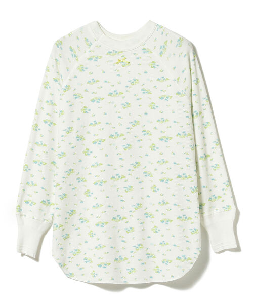 BEAMS BOY（ビームスボーイ）の「BEAMS BOY / フラワー ハニカム ロングスリーブ（Tシャツ/カットソー・レディース・オフホワイト/ミント・ONE SIZE）」の9枚目の写真