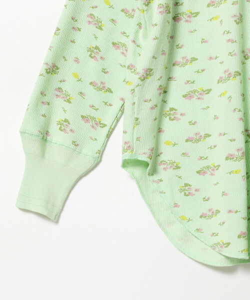 BEAMS BOY（ビームスボーイ）の「BEAMS BOY / フラワー ハニカム ロングスリーブ（Tシャツ/カットソー・レディース・オフホワイト/ミント・ONE SIZE）」の14枚目の写真