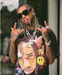 Evae mob | EVAEMOB＋TYGA/エバーモブ＋タイガ/コラボレーションTシャツ/Tyga Collaboration Tee(Tシャツ/カットソー)