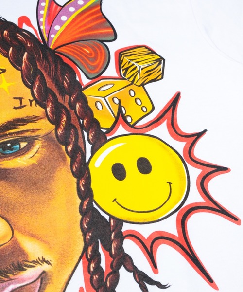 Evae mob（エヴァーモブ）の「EVAEMOB＋TYGA/エバーモブ＋タイガ/コラボレーションTシャツ/Tyga Collaboration Tee（Tシャツ/カットソー・メンズ・ホワイト/ブラック・X-LARGE/LARGE）」の4枚目の写真