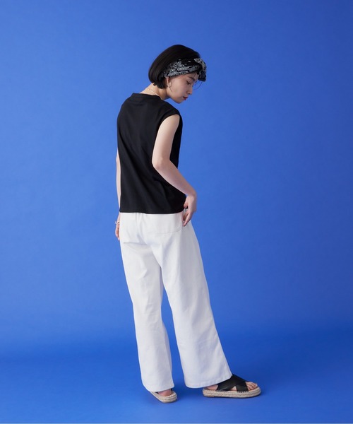 manana suerte(マニャーナスエルテ)の「コットンイージーパンツ(その他パンツ・レディース・ホワイト/ブラック・FREE)」の22枚目の写真