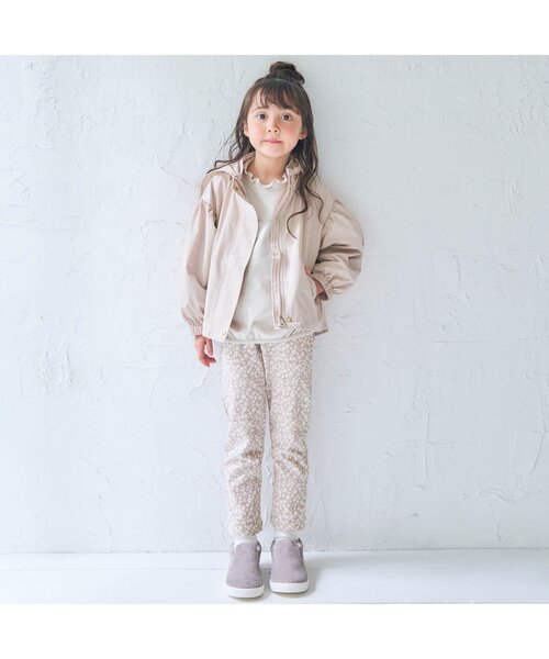 apres les cours（アプレレクール）の「/ウエストフリル/7days Style pants 10分丈（その他パンツ・キッズ・ベージュ/チェック/ネイビー/ピンク/サックスブルー/チャコール・80/90/100/110/120/130）」の7枚目の写真