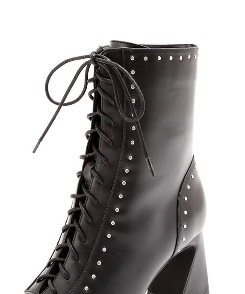 JILL STUART（ジルスチュアート）の「◆ミニスタッズブーツ（ブーツ・レディース・ブラック/ベージュ・23.0cm/23.5cm/24.0cm）」の18枚目の写真