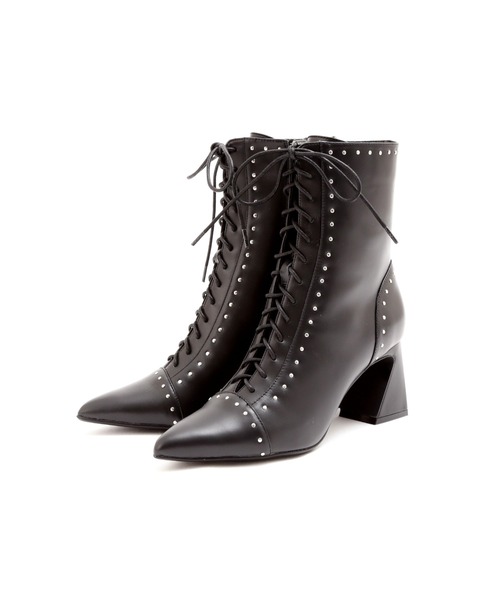 JILL STUART（ジルスチュアート）の「◆ミニスタッズブーツ（ブーツ・レディース・ブラック/ベージュ・23.0cm/23.5cm/24.0cm）」の14枚目の写真