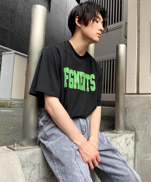 Figments（フィグメンツ）の「FIGMENTSロゴT（Tシャツ/カットソー・レディース・ブラック/グレー・SMALL/MEDIUM）」の2枚目の写真