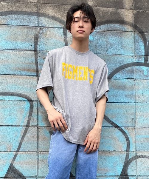 Figments（フィグメンツ）の「FIGMENTSロゴT（Tシャツ/カットソー・レディース・ブラック/グレー・SMALL/MEDIUM）」の15枚目の写真