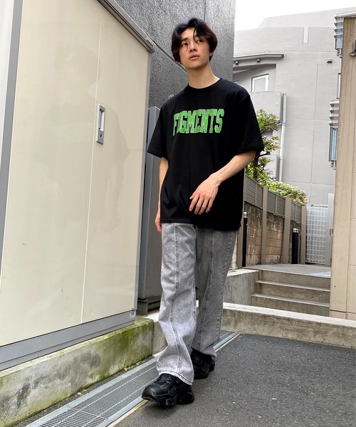 Figments（フィグメンツ）の「FIGMENTSロゴT（Tシャツ/カットソー・レディース・ブラック/グレー・SMALL/MEDIUM）」の5枚目の写真