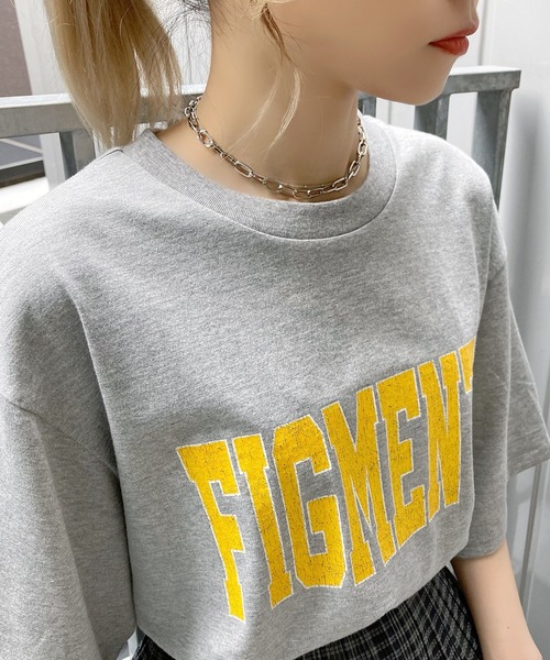 Figments（フィグメンツ）の「FIGMENTSロゴT（Tシャツ/カットソー・レディース・ブラック/グレー・SMALL/MEDIUM）」の18枚目の写真
