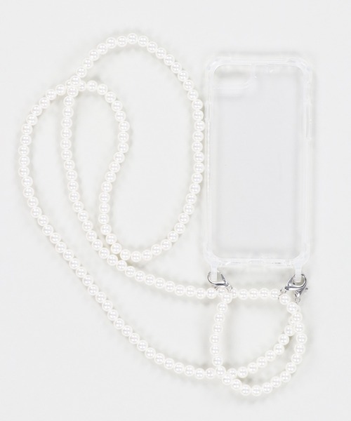 SPINNS（スピンズ）の「【ショルダー付】ビーズチェーンクリアモバイルケース（スマホケース/カバー・レディース・A/B・7/8/12/X/11/13）」の8枚目の写真