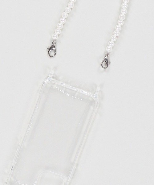 SPINNS（スピンズ）の「【ショルダー付】ビーズチェーンクリアモバイルケース（スマホケース/カバー・レディース・A/B・7/8/12/X/11/13）」の12枚目の写真