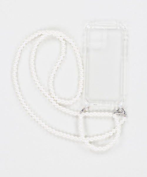 SPINNS（スピンズ）の「【ショルダー付】ビーズチェーンクリアモバイルケース（スマホケース/カバー・レディース・A/B・7/8/12/X/11/13）」の9枚目の写真