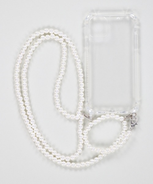 SPINNS（スピンズ）の「【ショルダー付】ビーズチェーンクリアモバイルケース（スマホケース/カバー・レディース・A/B・7/8/12/X/11/13）」の10枚目の写真