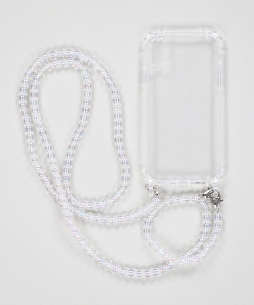 SPINNS（スピンズ）の「【ショルダー付】ビーズチェーンクリアモバイルケース（スマホケース/カバー・レディース・A/B・7/8/12/X/11/13）」の7枚目の写真