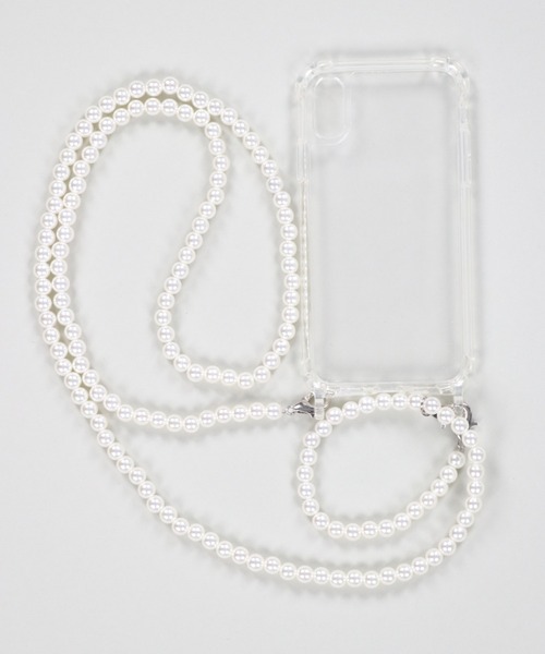 SPINNS（スピンズ）の「【ショルダー付】ビーズチェーンクリアモバイルケース（スマホケース/カバー・レディース・A/B・7/8/12/X/11/13）」の11枚目の写真