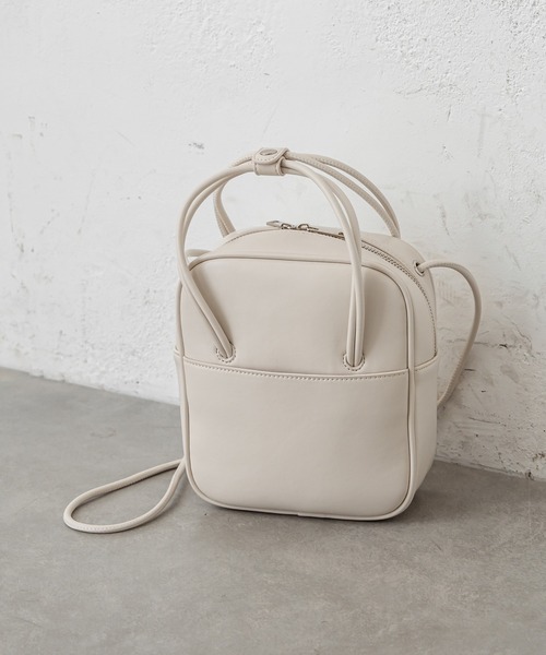 mystic（ミスティック）の「スクエアショルダーボストンバッグ（ショルダーバッグ・レディース・アイボリー/ブラック/グリーン・ONE SIZE）」の10枚目の写真