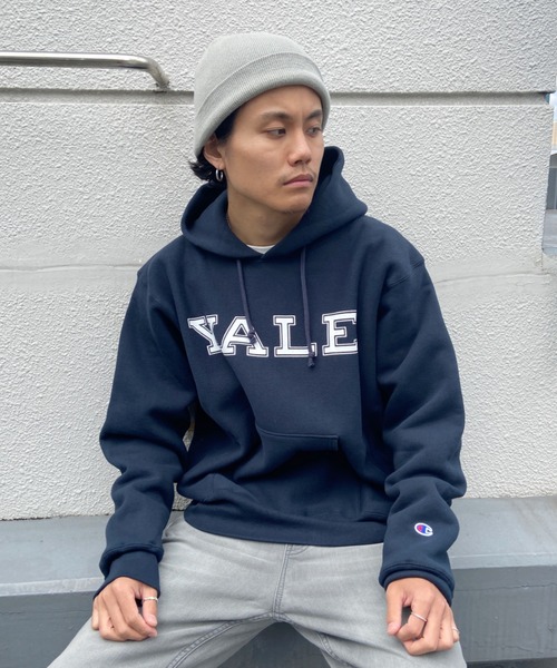 新品 Champion Yale パーカー L ネイビー チャンピオン】【YALE大学】YALE【イエール大学】【カレッジ