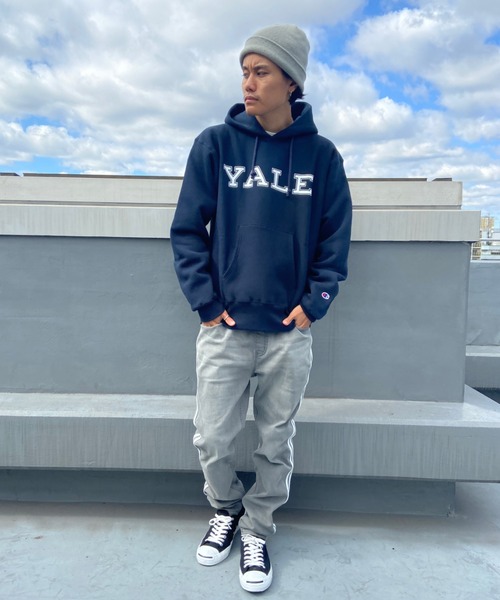 チャンピオン メンズ パーカー M ネイビー カレッジロゴ 古着 スウェット チャンピオン メンズ パーカー M ネイビー カレッジロゴ 古着 スウェット