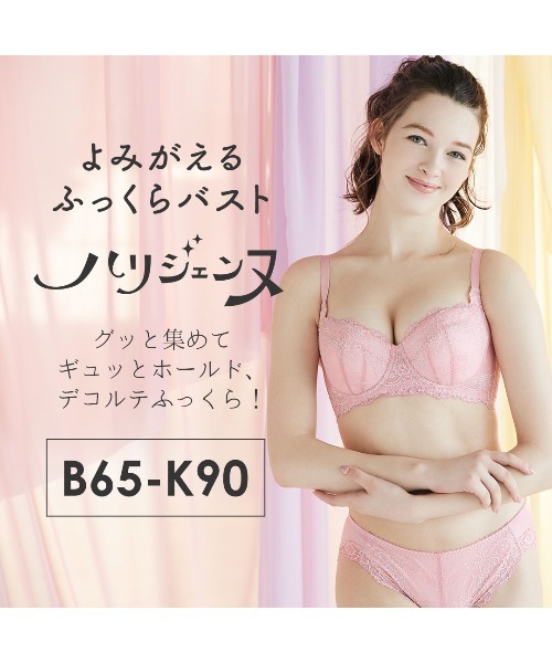 Heavenjapan 育乳ブラ　ハリジェンヌ　E90 3つセット ハリジェンヌ 脇高補整ブラジャー（ブラジャー）｜HEAVEN Japan