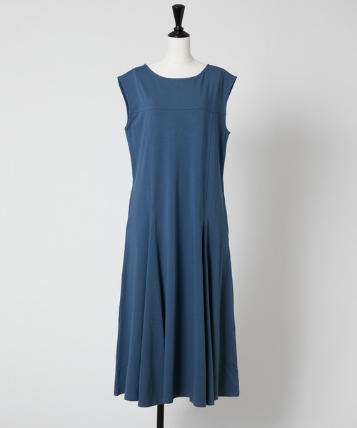 Rewde(ルゥデ)の「切替フレアワンピース(1R05-07230)(ワンピース・レディース・ブルー/ブラウン/チャコールグレー・M)」の18枚目の写真