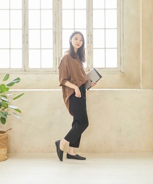 menue（メヌエ）の「スクエアトゥバブーシュ（パンプス・レディース・アイボリー/ブラック/ブラウン・XS/S/M/L/LL/3L）」の10枚目の写真