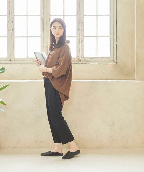 menue（メヌエ）の「スクエアトゥバブーシュ（パンプス・レディース・アイボリー/ブラック/ブラウン・XS/S/M/L/LL/3L）」の12枚目の写真