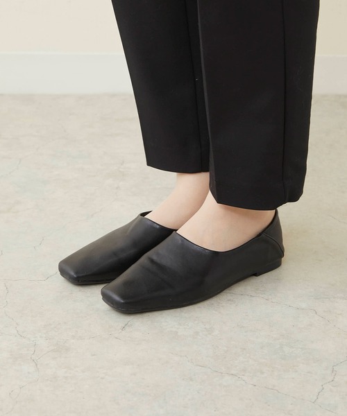 menue（メヌエ）の「スクエアトゥバブーシュ（パンプス・レディース・アイボリー/ブラック/ブラウン・XS/S/M/L/LL/3L）」の15枚目の写真