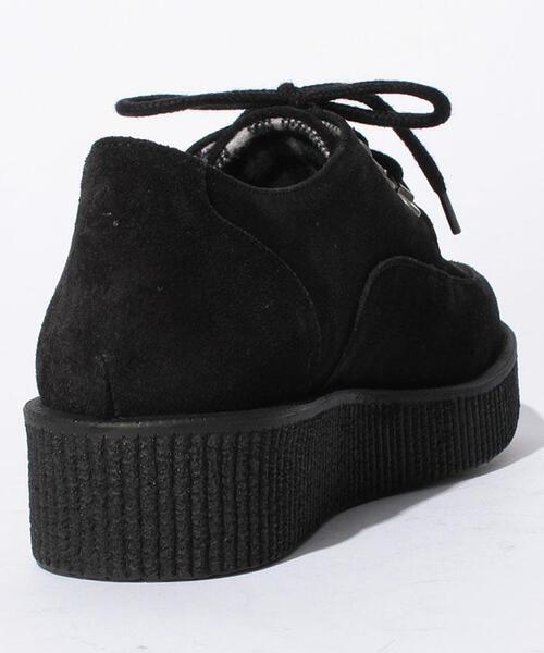 agnes b.（アニエスベー）の「CU11 厚底スエードレースアップシューズ（その他シューズ・レディース・ブラック・39）」の3枚目の写真