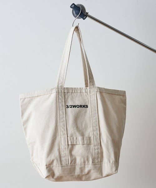 CIAOPANIC TYPY（チャオパニックティピー）の「【3/2WORKS/スリーツーワークス】ワークストートバッグ（トートバッグ・メンズ・ネイビー/アイボリー/キャメル・FREE）」の2枚目の写真