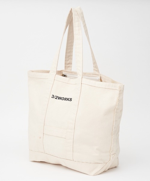 CIAOPANIC TYPY（チャオパニックティピー）の「【3/2WORKS/スリーツーワークス】ワークストートバッグ（トートバッグ・メンズ・ネイビー/アイボリー/キャメル・FREE）」の9枚目の写真