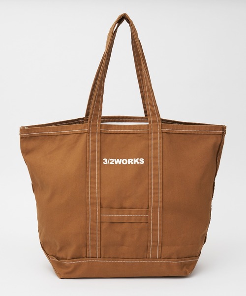 CIAOPANIC TYPY（チャオパニックティピー）の「【3/2WORKS/スリーツーワークス】ワークストートバッグ（トートバッグ・メンズ・ネイビー/アイボリー/キャメル・FREE）」の4枚目の写真