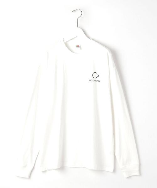 FRUIT OF THE LOOM（フルーツオブザルーム）の「【別注】＜FRUIT OF THE LOOM×NO COFFEE＞ロゴ T2 Tシャツ ロンT（Tシャツ/カットソー・メンズ・ホワイト/ブラック・XL/M/L）」の15枚目の写真