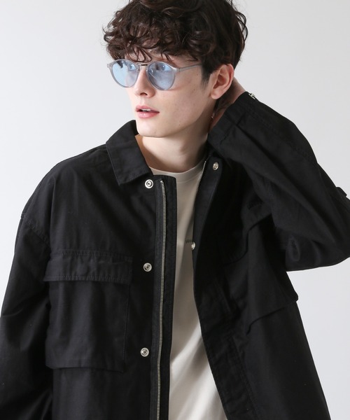 RAGEBLUE（レイジブルー）の「ミリタリービッグブルゾン/956646（ミリタリージャケット・メンズ・オリーブ/ブラック・FREE）」の2枚目の写真