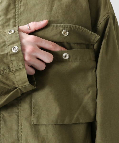 RAGEBLUE（レイジブルー）の「ミリタリービッグブルゾン/956646（ミリタリージャケット・メンズ・オリーブ/ブラック・FREE）」の11枚目の写真