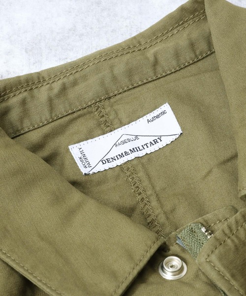 RAGEBLUE（レイジブルー）の「ミリタリービッグブルゾン/956646（ミリタリージャケット・メンズ・オリーブ/ブラック・FREE）」の20枚目の写真
