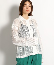 niko and... | 綿コンビレースシャツ(シャツ/ブラウス)