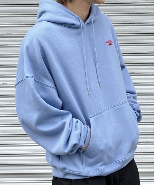 Snap club(スナップクラブ)の「【Snap club】裏起毛ワンポイント刺繍ロゴ オーバーサイズ プルオーバーパーカー(パーカー・メンズ・ライトブルー/ネイビー/ブラック/オートミール/グリーン系その他/オレンジ/ダークベージュ・M/L)」の22枚目の写真