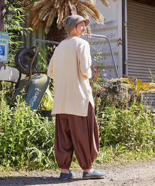 チャイハネ（チャイハネ）の「【チャイハネ】つば付き変形ニットキャップ（ニットキャップ/ビーニー・メンズ・ライトグレー/ワイン/ブラウン/ブラック/オレンジ/キャメル/ベージュ/カーキ/ネイビー・FREE）」の17枚目の写真