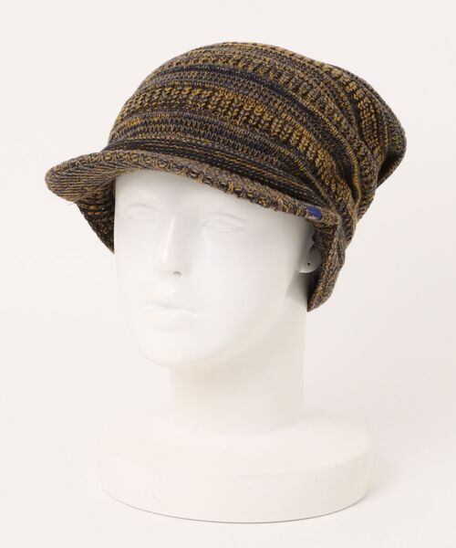 チャイハネ（チャイハネ）の「【チャイハネ】つば付き変形ニットキャップ（ニットキャップ/ビーニー・メンズ・ライトグレー/ワイン/ブラウン/ブラック/オレンジ/キャメル/ベージュ/カーキ/ネイビー・FREE）」の11枚目の写真