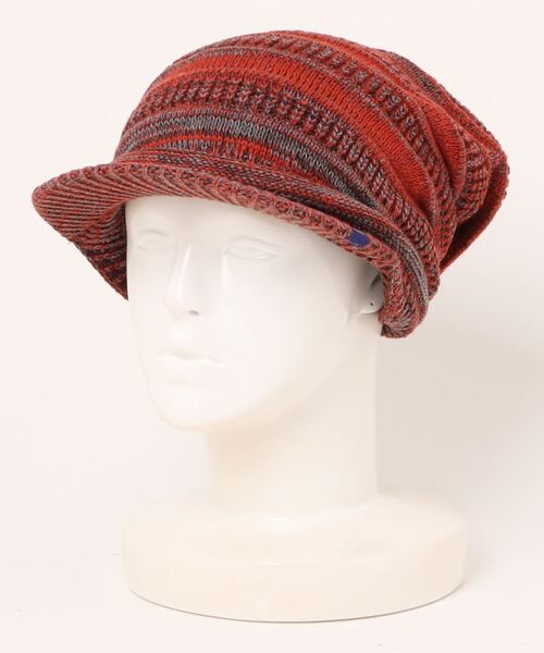 チャイハネ（チャイハネ）の「【チャイハネ】つば付き変形ニットキャップ（ニットキャップ/ビーニー・メンズ・ライトグレー/ワイン/ブラウン/ブラック/オレンジ/キャメル/ベージュ/カーキ/ネイビー・FREE）」の12枚目の写真