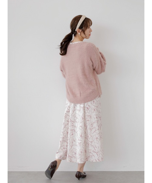 Areeam（アリーム）の「甘え上手なシャギーニットカーディガン（カーディガン/ボレロ・レディース・ベージュ/ブラウン/ピンク/サックスブルー・FREE）」の14枚目の写真