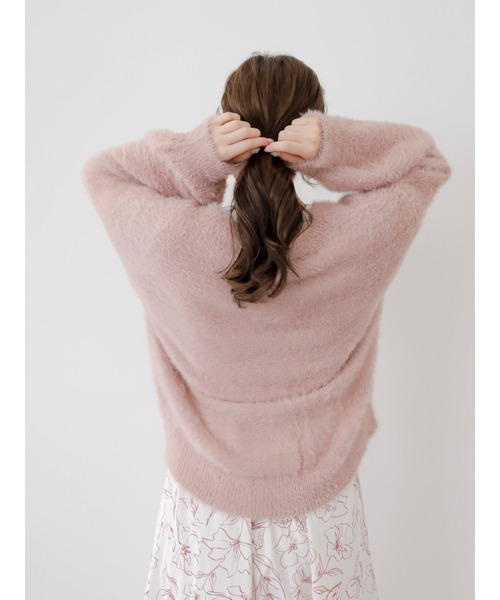 Areeam（アリーム）の「甘え上手なシャギーニットカーディガン（カーディガン/ボレロ・レディース・ベージュ/ブラウン/ピンク/サックスブルー・FREE）」の17枚目の写真