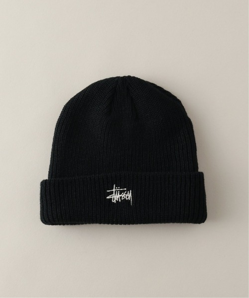 STUSSY(ステューシー)の「【STUSSY / ステューシー】Basic Cuff Beanie(ニットキャップ/ビーニー・メンズ・ブラック/ライトグリーン・FREE)」の2枚目の写真