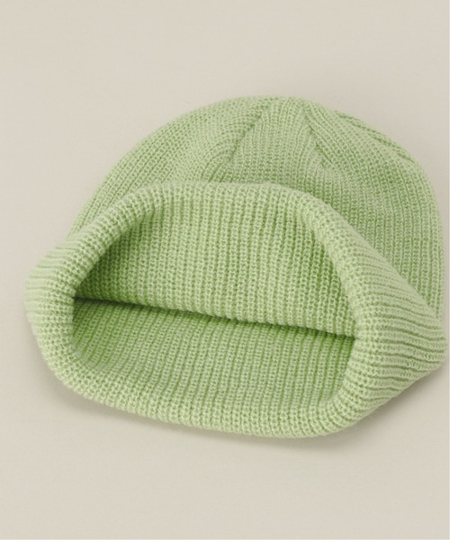 STUSSY(ステューシー)の「【STUSSY / ステューシー】Basic Cuff Beanie(ニットキャップ/ビーニー・メンズ・ブラック/ライトグリーン・FREE)」の4枚目の写真