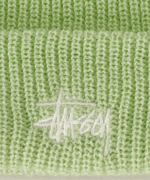 STUSSY(ステューシー)の「【STUSSY / ステューシー】Basic Cuff Beanie(ニットキャップ/ビーニー・メンズ・ブラック/ライトグリーン・FREE)」の5枚目の写真