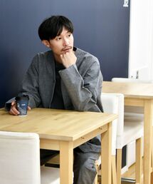 SHIPS Days | SHIPS Days: ヘビーフランネル ミリタリー ノーカラー シャツジャケット(ノーカラージャケット)