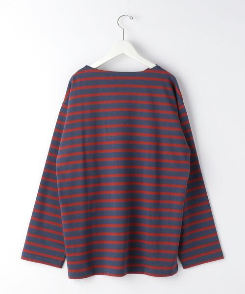 green label relaxing（グリーンレーベルリラクシング）の「OLT＜green label relaxing＞GIZA バスク ボーダー 長袖 カットソー（Tシャツ/カットソー・メンズ・ホワイト/コバルトブルー/ブラック・S/M/L/XL）」の14枚目の写真