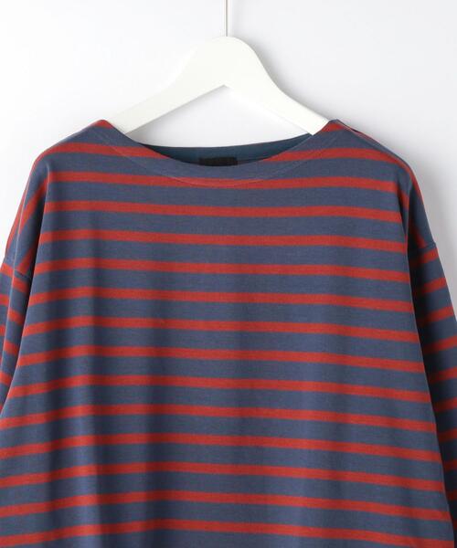 green label relaxing（グリーンレーベルリラクシング）の「OLT＜green label relaxing＞GIZA バスク ボーダー 長袖 カットソー（Tシャツ/カットソー・メンズ・ホワイト/コバルトブルー/ブラック・S/M/L/XL）」の15枚目の写真