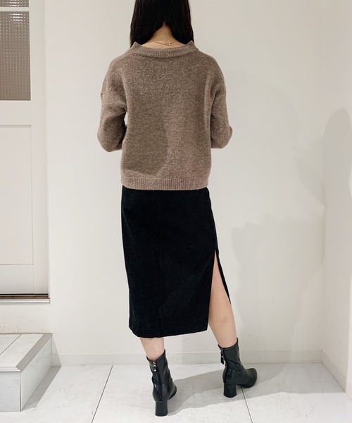 CLEA（クレア）の「ベルト付きコーデュロイタイトスカート（スカート・レディース・ブラウン/ブラック・FREE）」の14枚目の写真